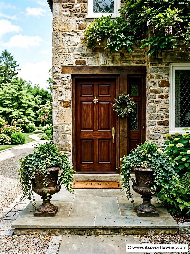 Antique Bronze Porch Planters - 25 front porch decor ideas with pedestal planters