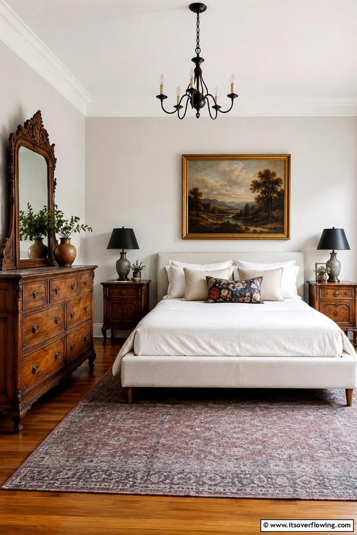 Antique Furniture Finds - 30 Rustic Bedroom Ideas to Create a Warm and Inviting Space
