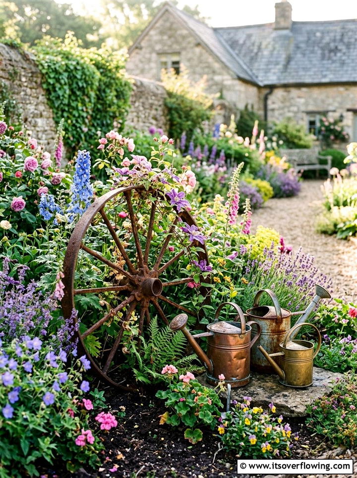 Antique Garden Decor - 25 backyard ideas with rustic style