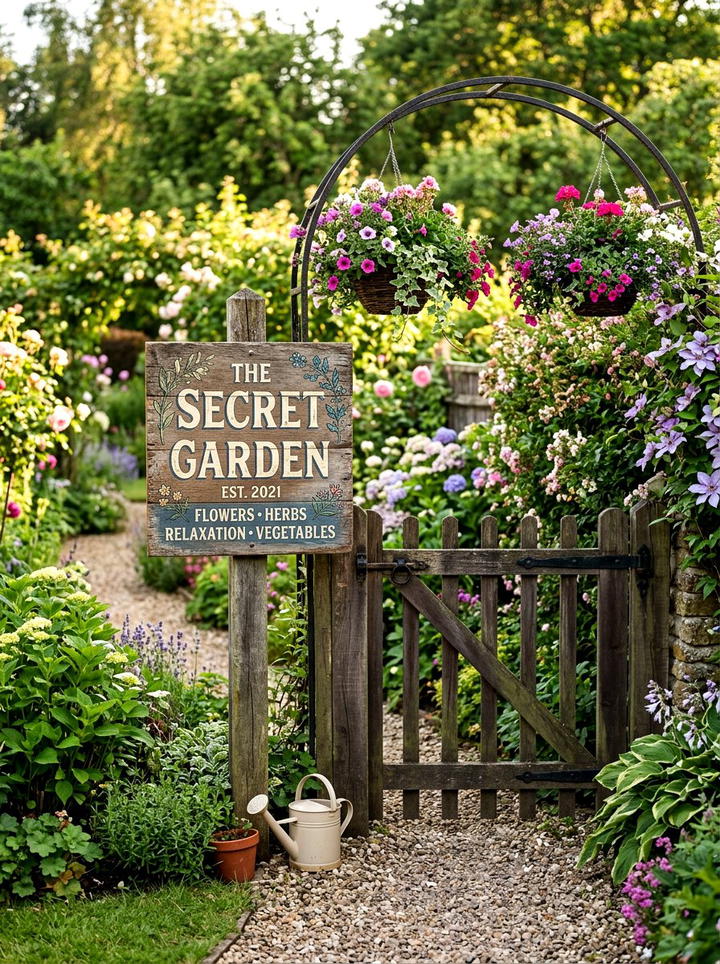 Antique Iron Fence - 25 backyard decorating ideas with antique finds