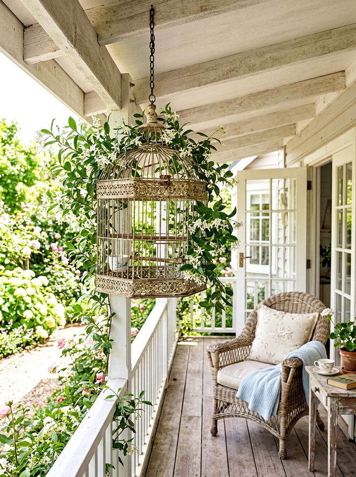 Antique Spindle Supports - 25 backyard decorating ideas with antique finds