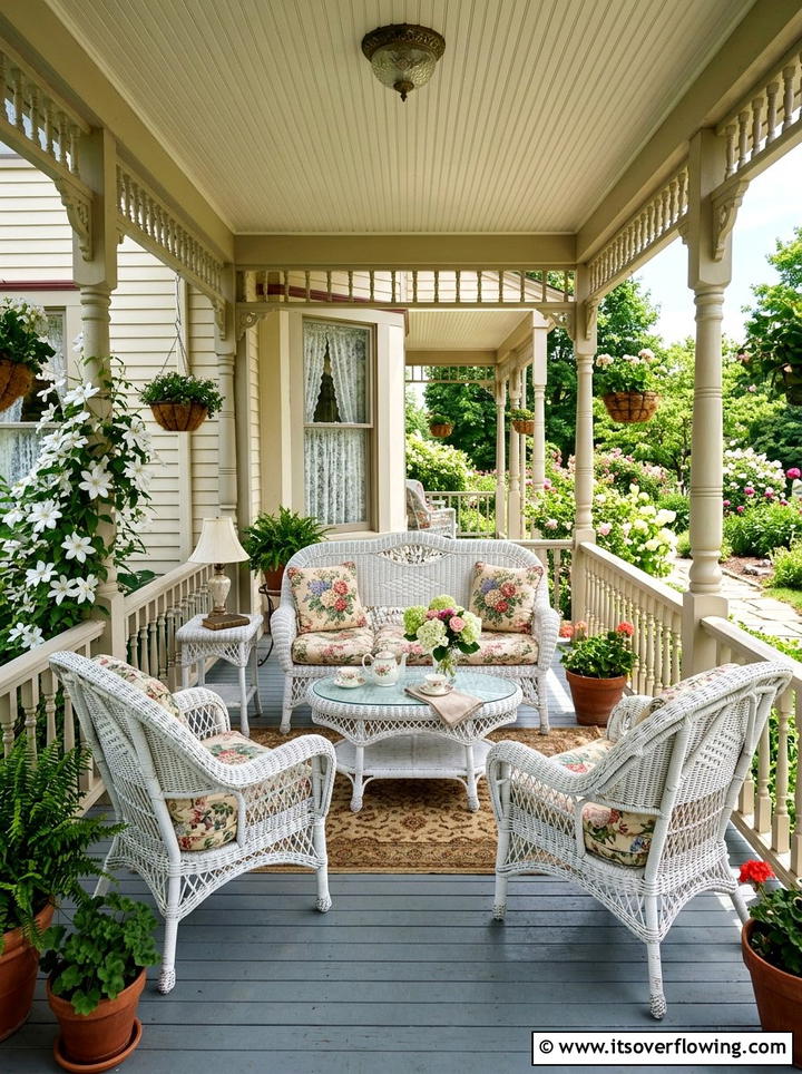 Antique Wicker Furniture Sets - 25 front porch ideas with antique pieces