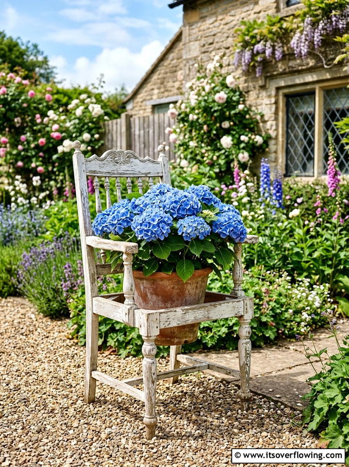 Antique Wooden Chair - 25 reusing old things ideas for garden planters