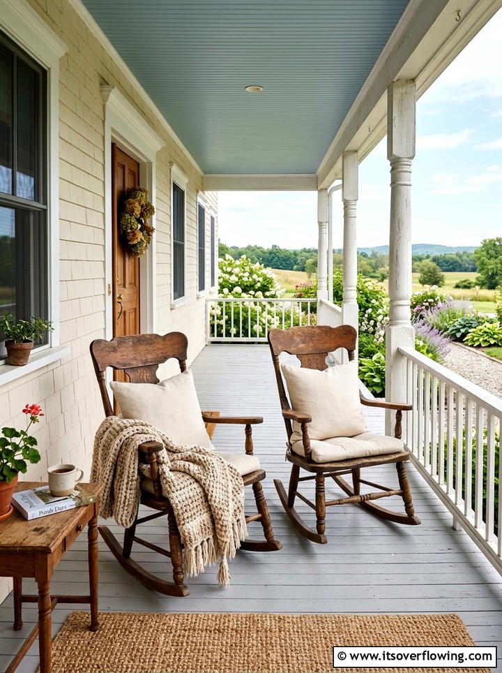 Antique Wooden Rocking Chairs - 25 front porch ideas with antique pieces