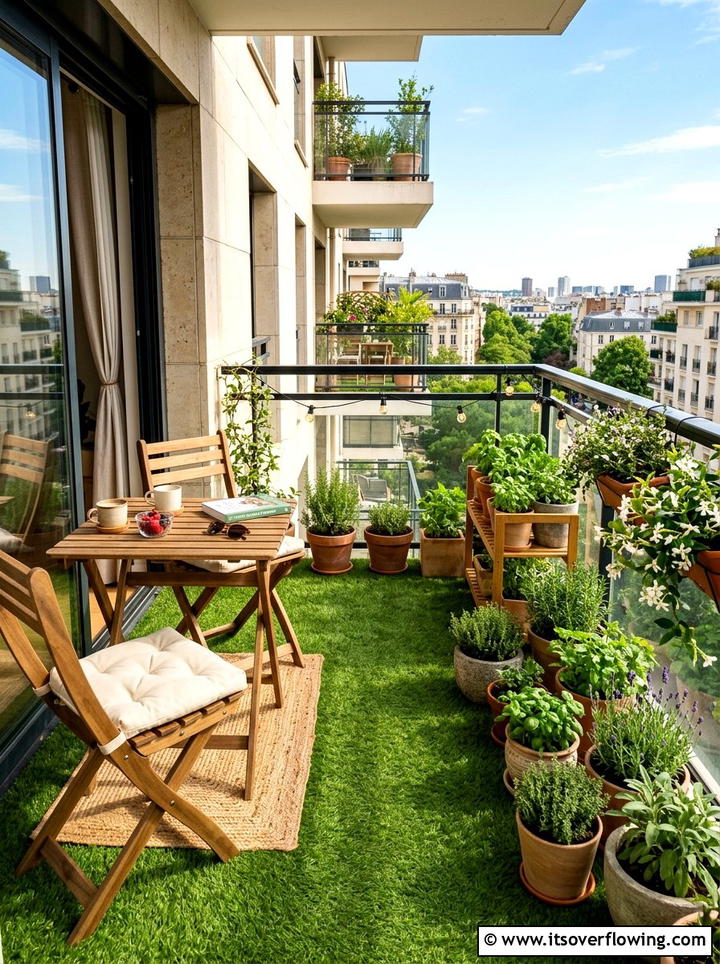Apartment balcony turf - 25 backyard ideas with artificial turf