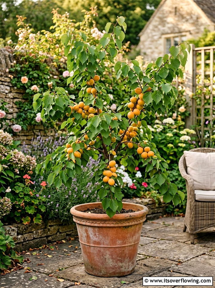 Apricot Patio Tree - 25 creative garden ideas with patio fruit trees