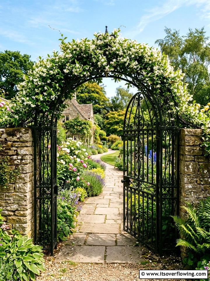 Arched Garden Gate - 25 creative garden ideas with high impact curb appeal