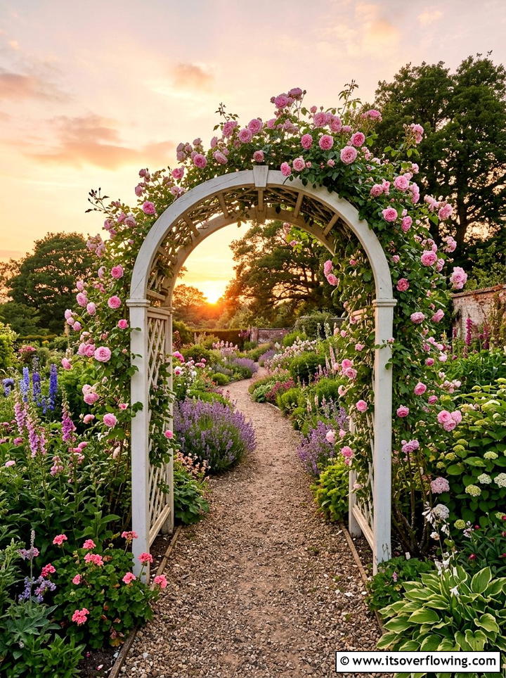 Arched Rose Arbor - 25 garden design ideas for entryways