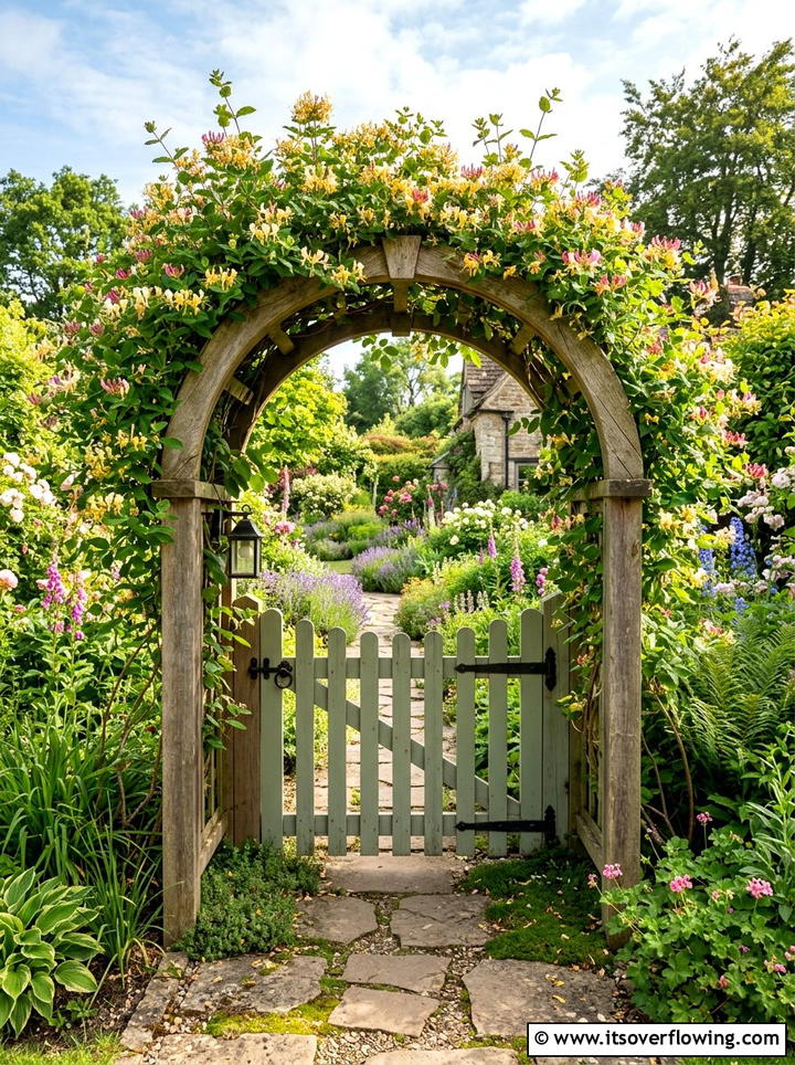 Arched Trellis For Garden Entrance - 25 small garden ideas with trellis