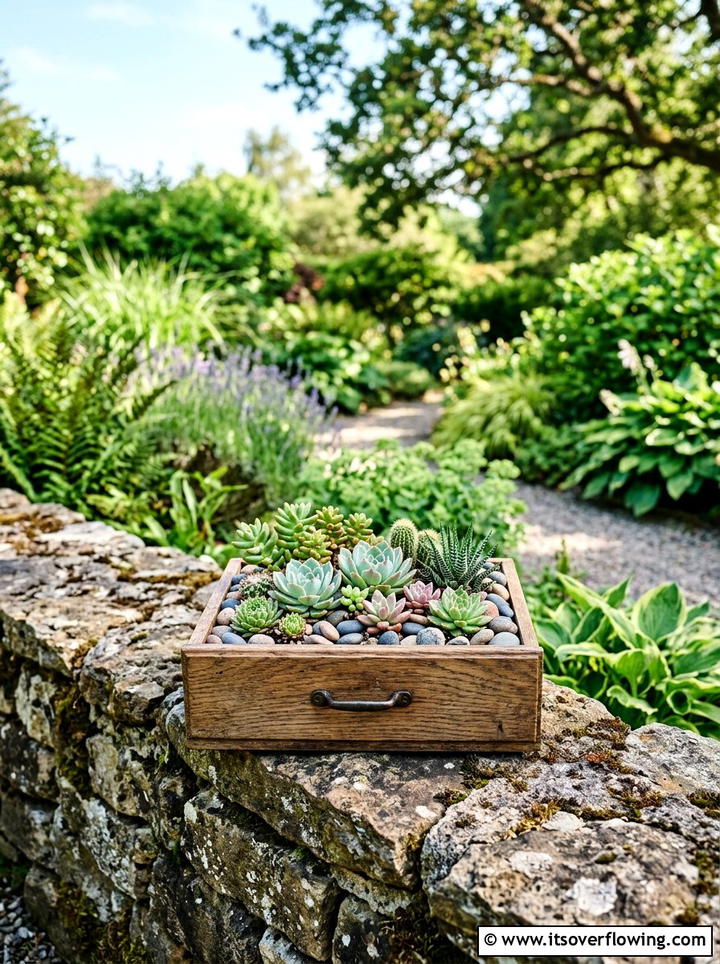 Armchair flower bed - 25 recycled garden ideas with old furniture