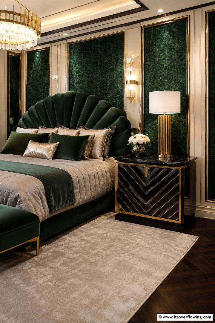 Art Deco Inspiration - 30 Innovative Nightstand Ideas for Bedroom Functionality