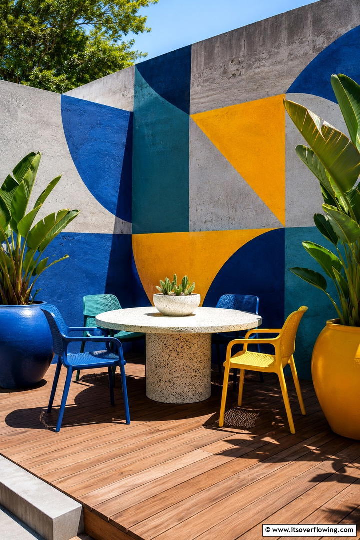 Artful Outdoor Dining Nook - 30 Inviting Outdoor Dining Area Ideas for Al Fresco Meals
