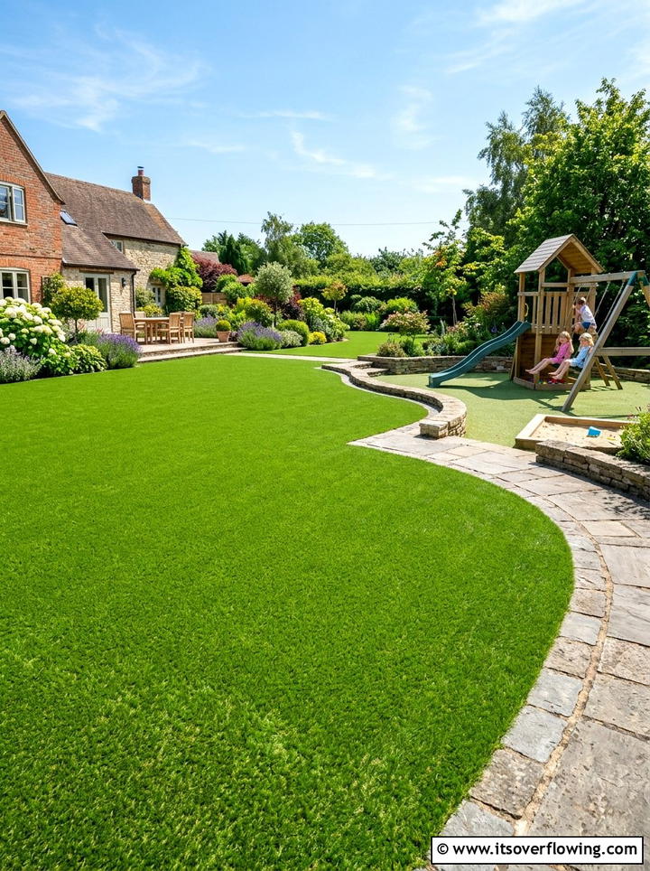 Artificial Grass - 25 garden ideas for hot climate