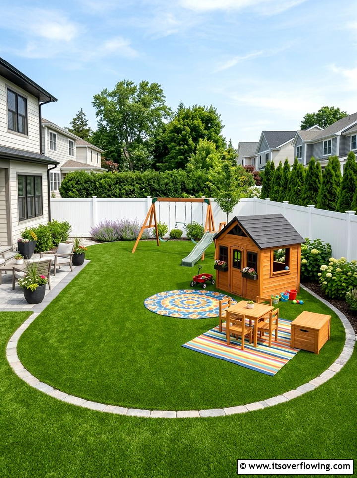 Artificial Grass Play Area - 25 garden design ideas for play areas