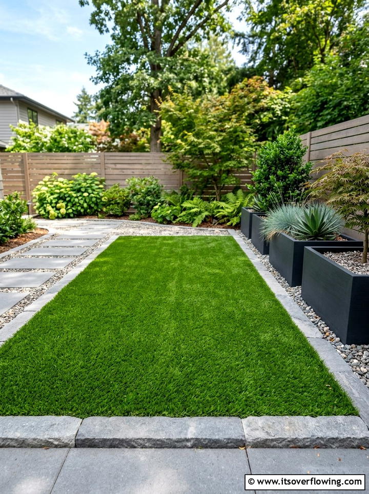Artificial Grass Turf - 25 small garden ideas