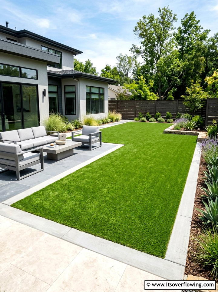 Artificial Grass - 25 backyard ideas for low upkeep