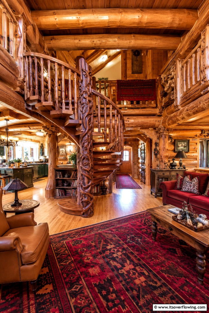 Artisan Crafted Log Home - 30 Rustic Tiny House Ideas for Compact, Cozy Living