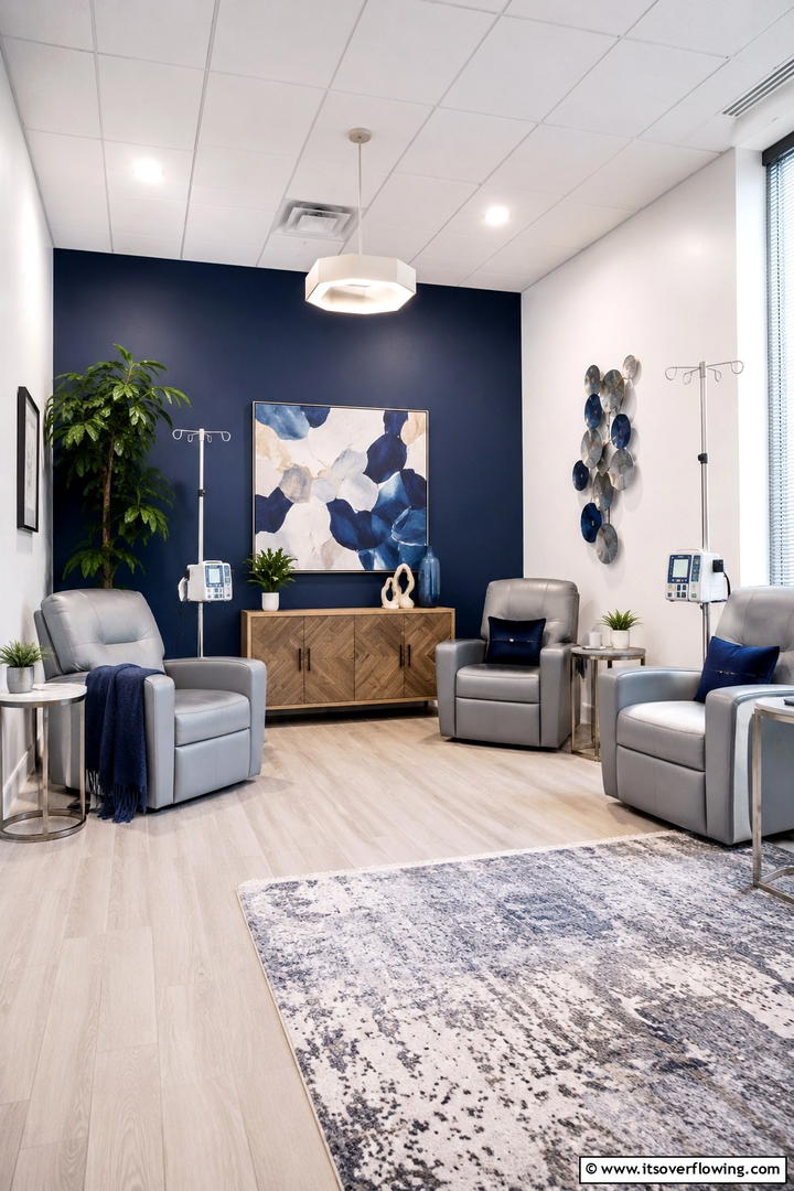 Artistic Indigo Infusion - 30 Soothing Nursery Color Ideas for a Calming Atmosphere
