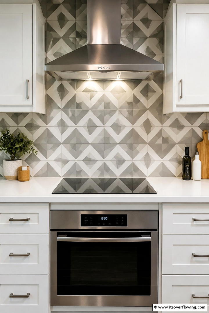 Artistic Tile Backsplashes - 30 Scandinavian Kitchen Ideas- Minimalist & Cozy Designs