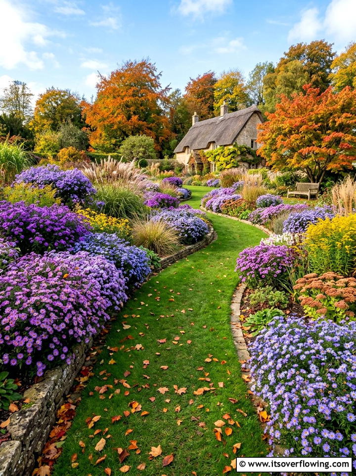 Aster autumn garden - 25 garden ideas for butterflies