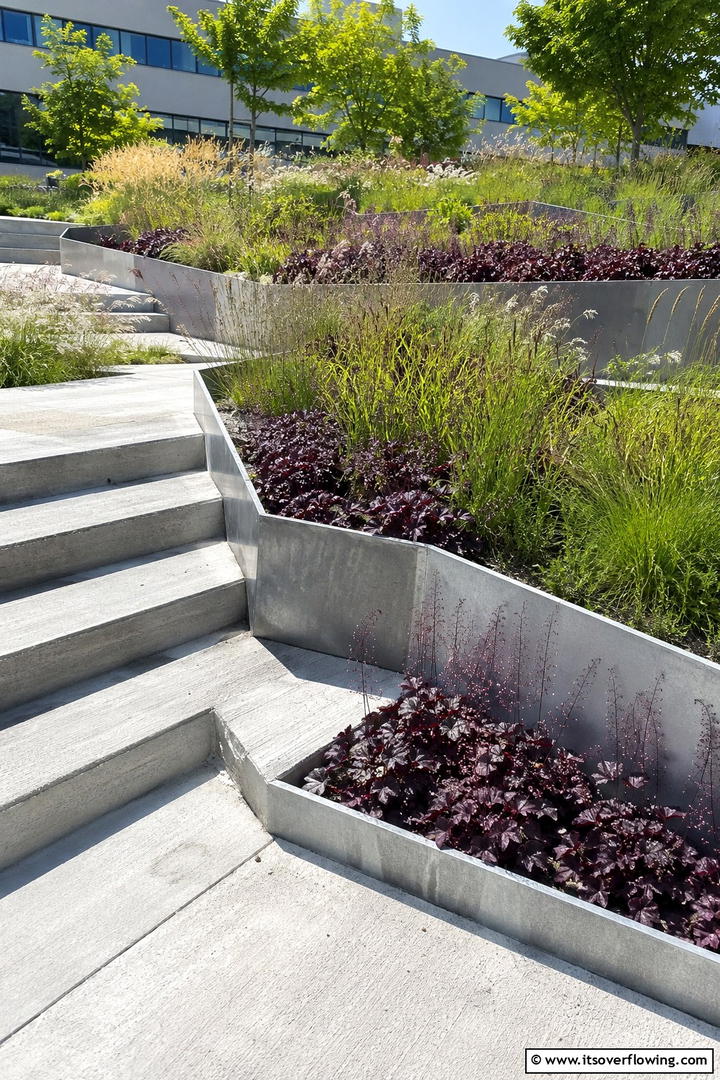 Asymmetrical Garden Lines - 30 Modern Garden Edging Ideas to Define Your Outdoor Space