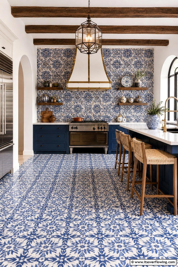 Authentic Spanish Tile Work - 30 Spanish Mediterranean House Ideas for Warm Exteriors