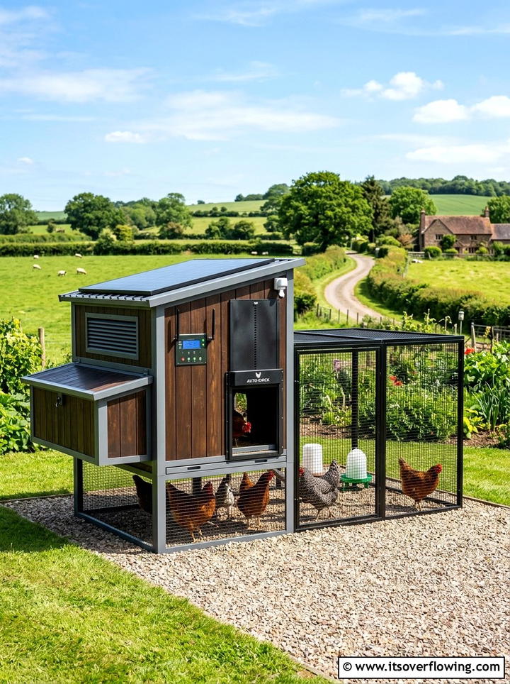 Automated Chicken Coop - 25 creative garden ideas with chicken coop gardens
