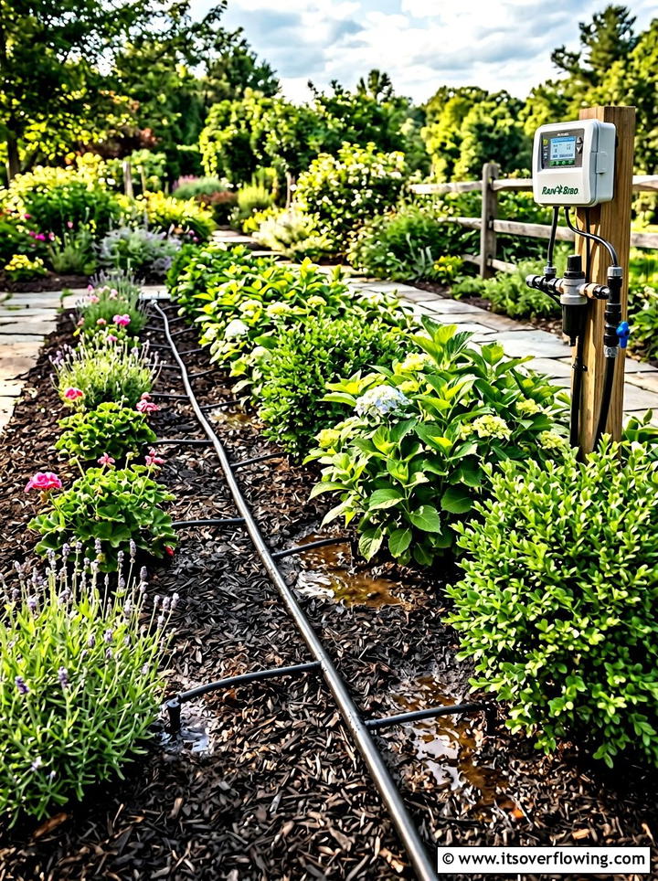 Automated drip irrigation - 25 creative garden ideas with low maintenance design