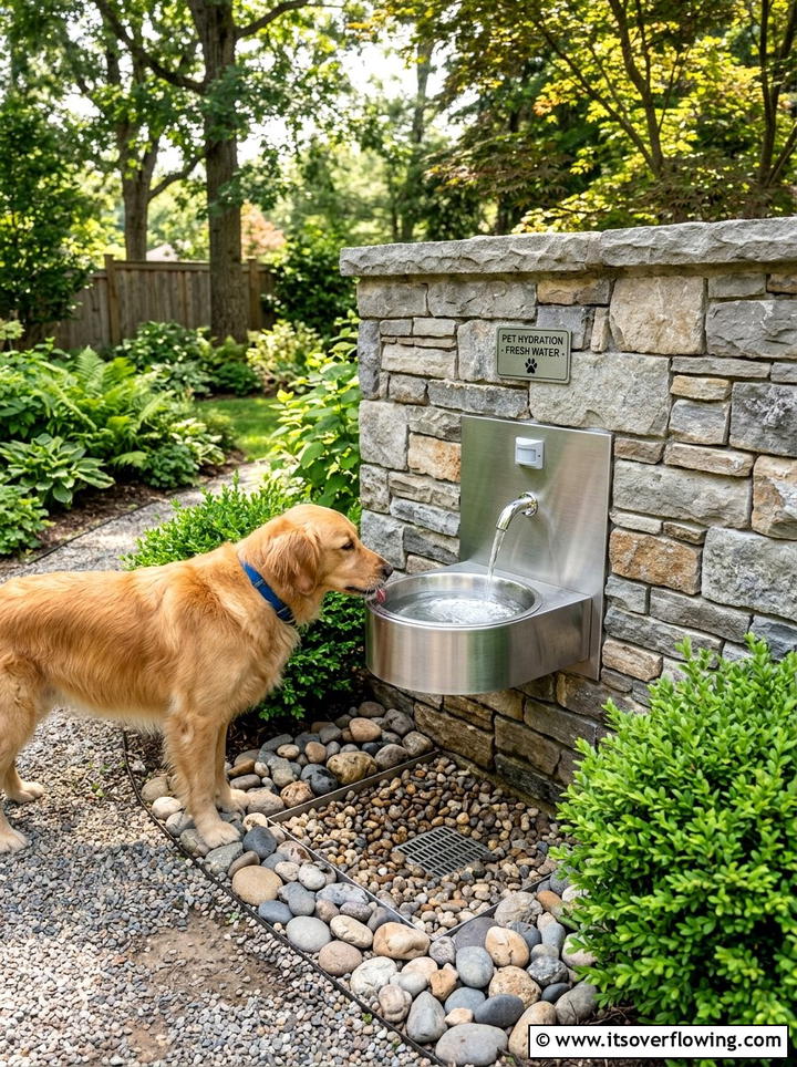 Automatic Dog Water Station - 25 backyard ideas for dogs
