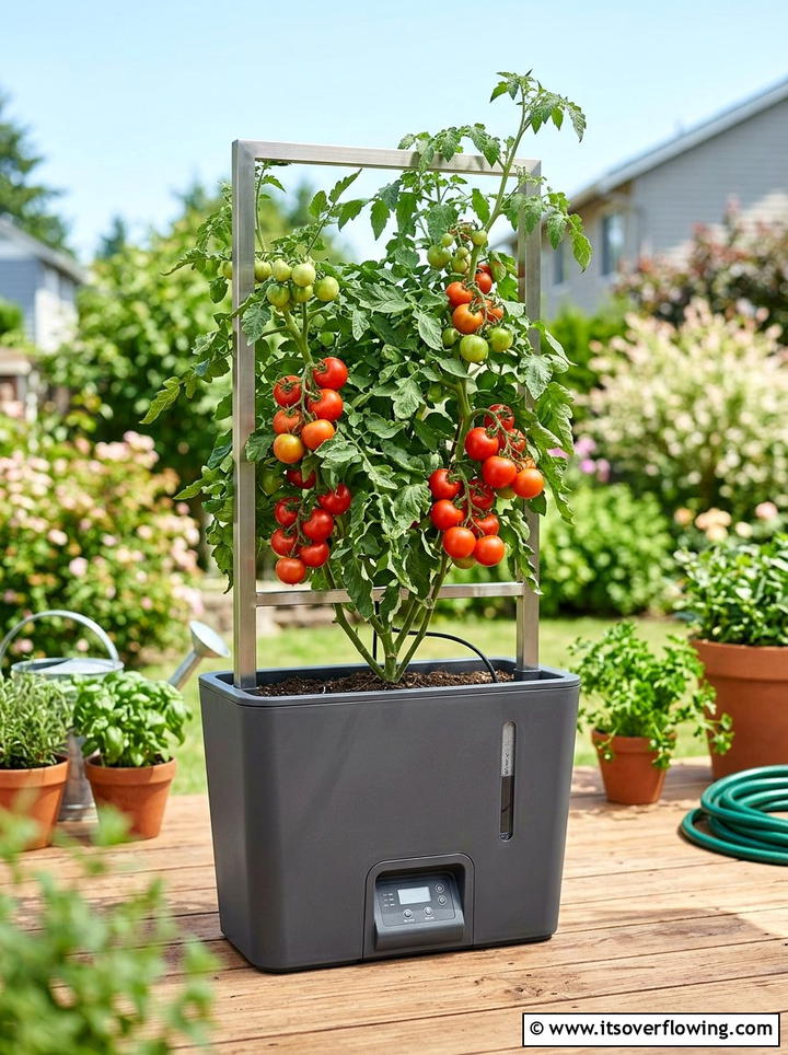 Automatic Watering Pot - 25 garden ideas with pots