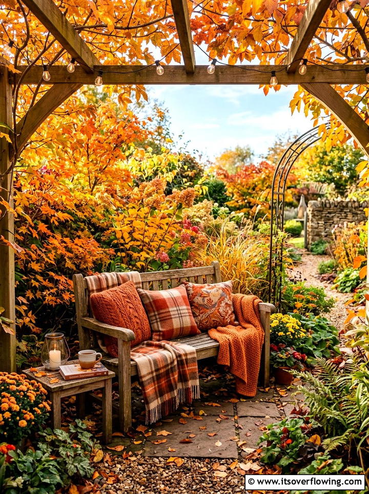 Autumn Garden Seating Area - 25 garden ideas for fall
