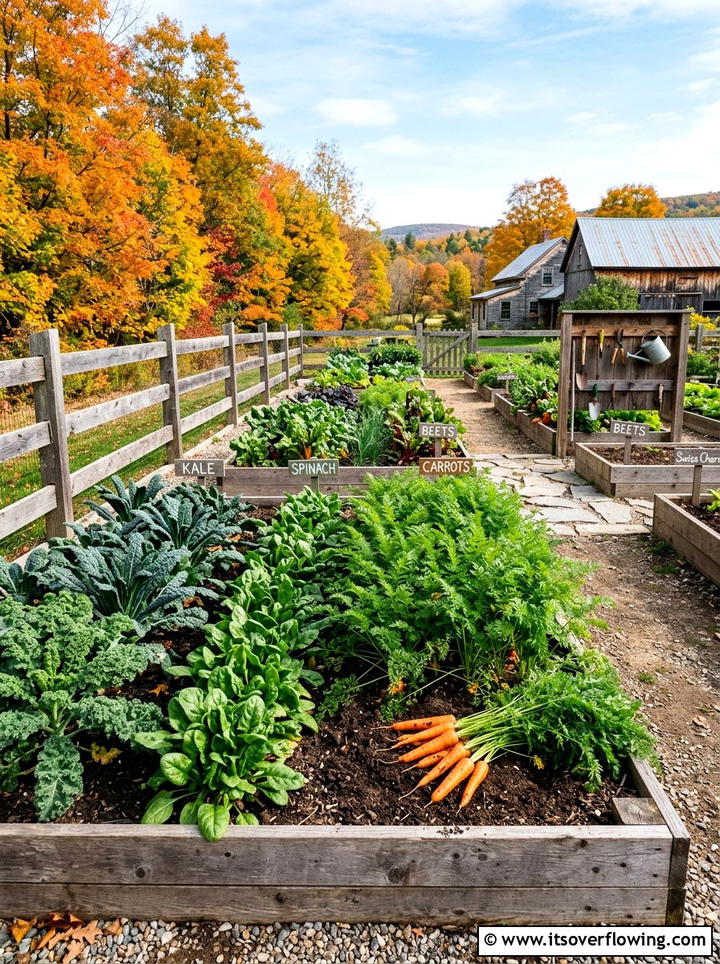 Autumn Vegetable Garden - 25 garden ideas for fall