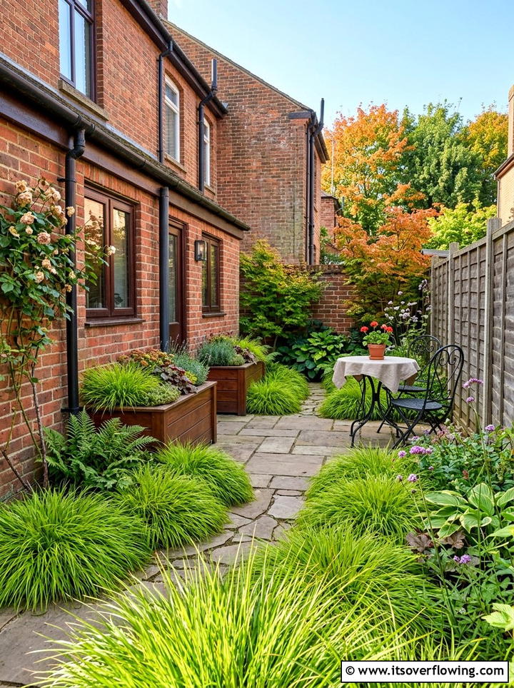 Autumn moor grass small backyard - 25 backyard ideas with ornamental grasses