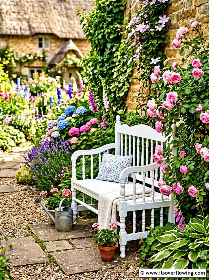 Baby Crib Bench - 25 backyard ideas with old furniture