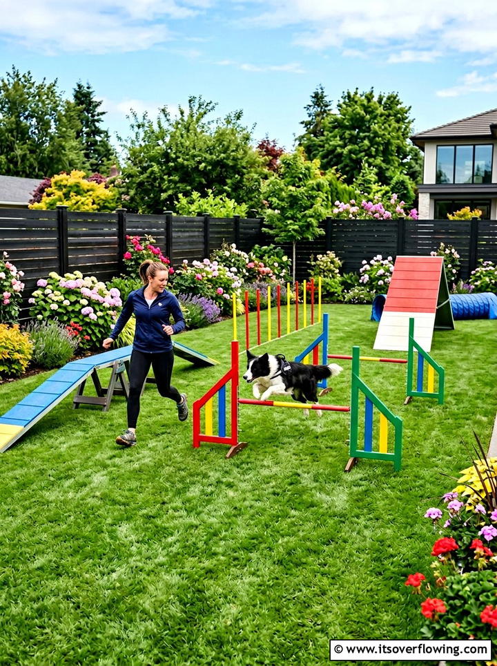 Backyard Agility Course - 25 backyard ideas for dogs