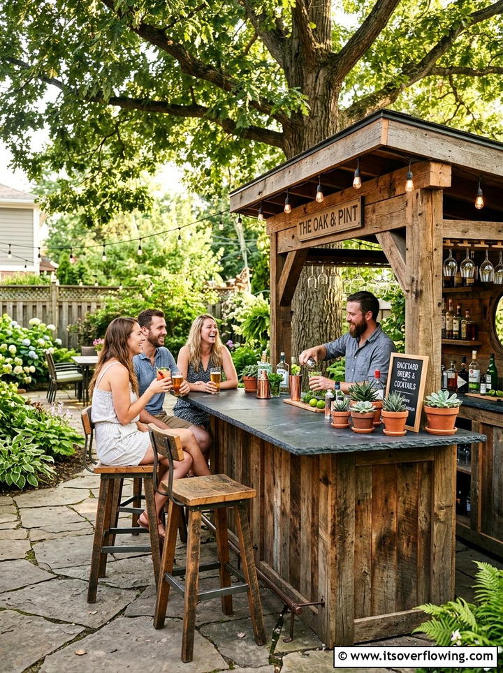 Backyard Bar - 25 backyard ideas for relaxing