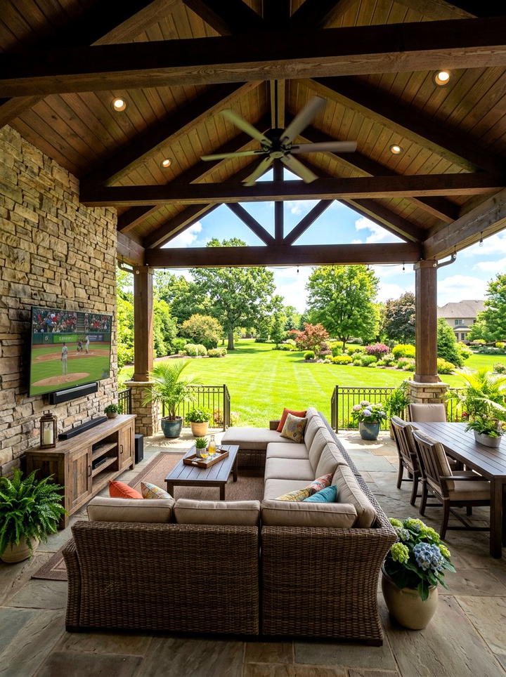 Backyard Bar Counter - 25 backyard decorating ideas