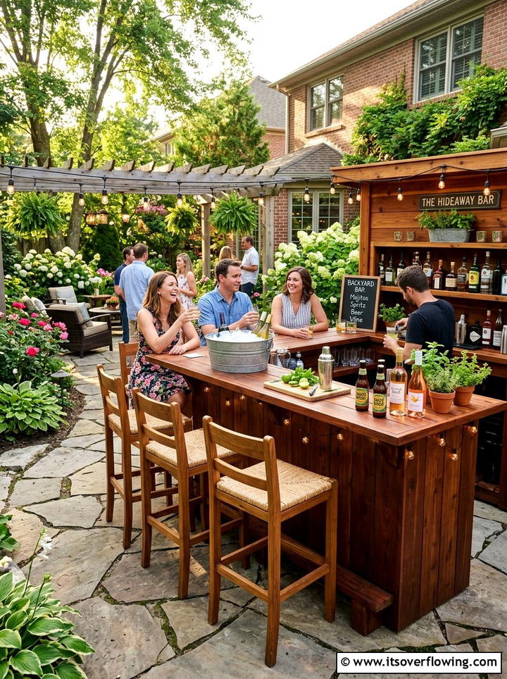 Backyard Bar - 25 backyard ideas for entertaining