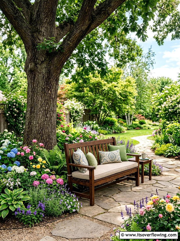 Backyard Bench Seating - 25 creative garden ideas for suburban homes