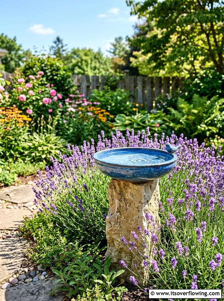Backyard Bird Bath - 25 creative garden ideas diy