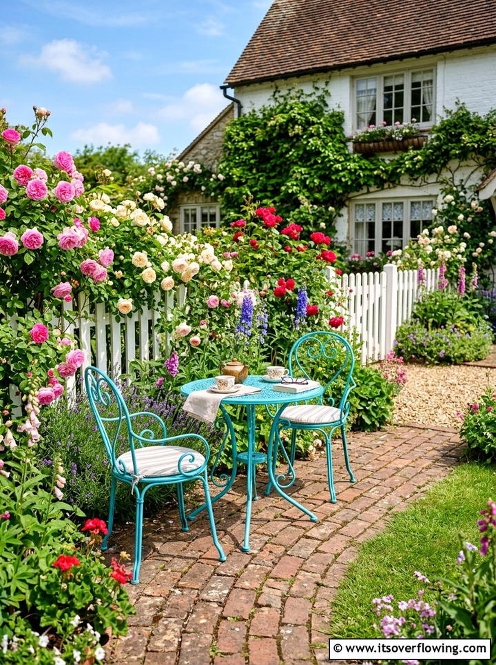 Backyard Bistro Set - 25 backyard ideas with dining area