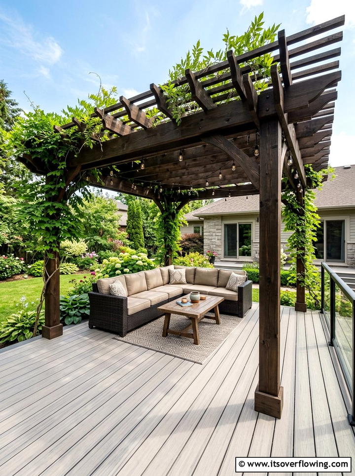 Backyard Deck Pergola - 25 garden ideas for suburban homes
