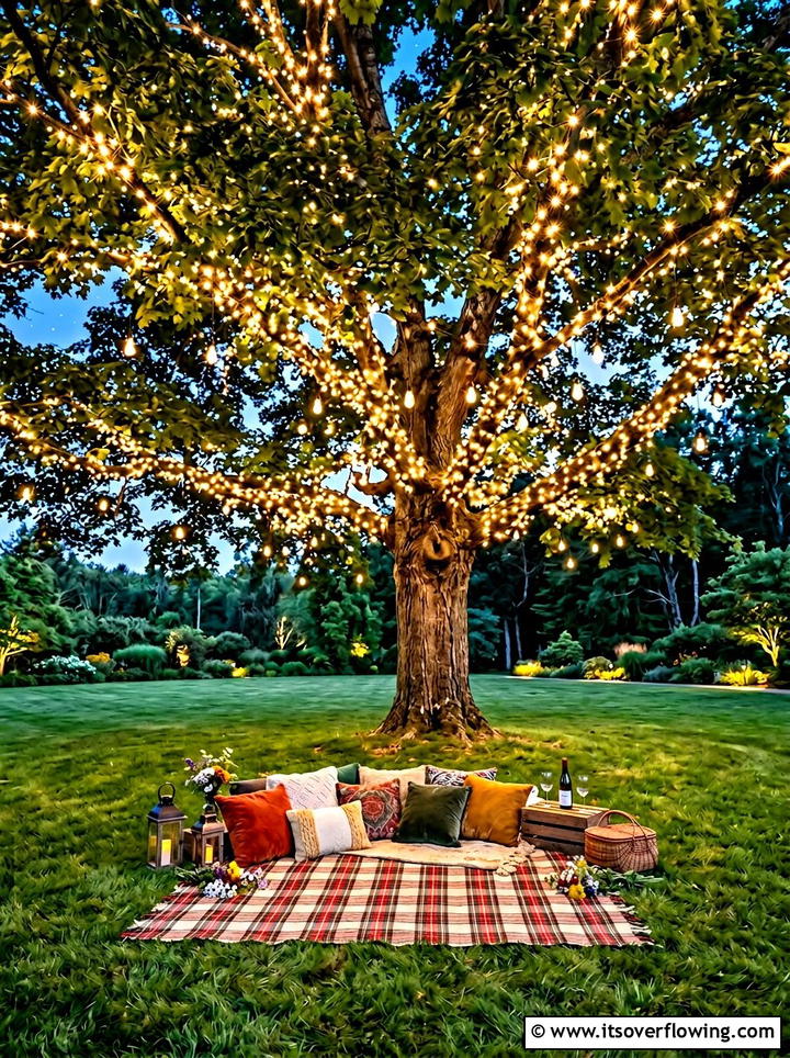 Backyard Entrance Gate - 25 backyard ideas with string lights