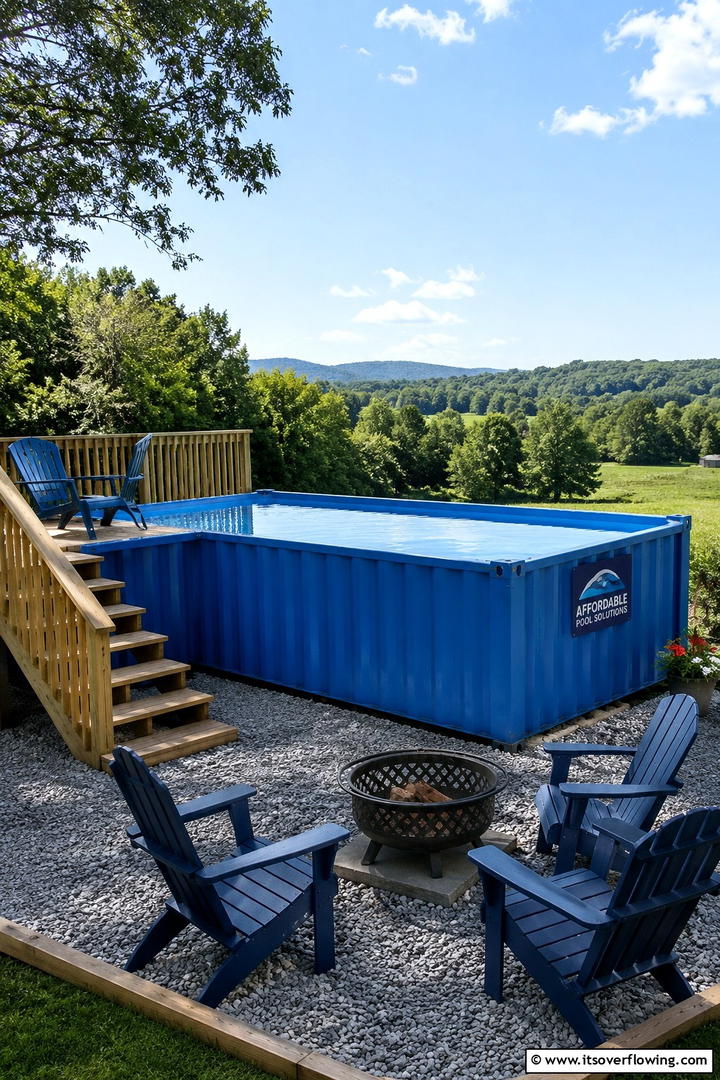 Backyard Escape - 30 Shipping Container Pool Ideas for Modern Backyards