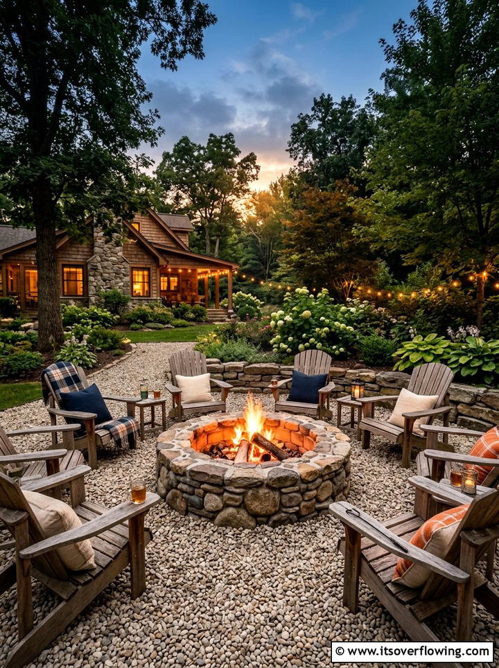 Backyard Fire Pit - 25 backyard ideas on a budget