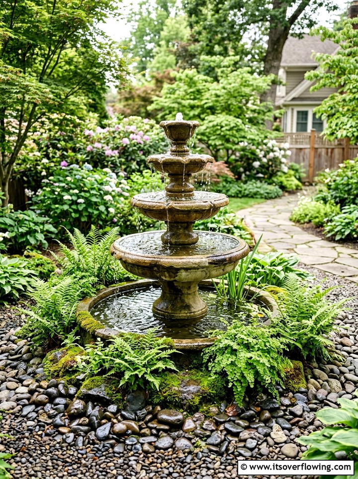 Backyard Fountain On Gravel Base - 25 backyard decorating ideas with gravel zones