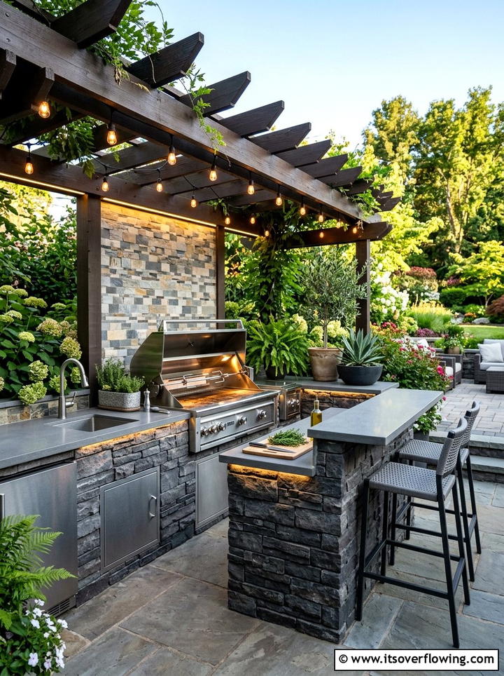 Backyard Hammock Setup - 25 backyard ideas with string lights
