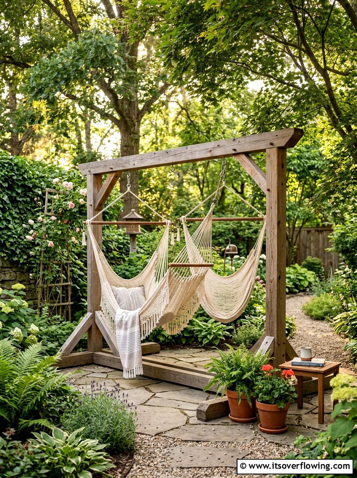 Backyard Hammock Stand Setup - 25 backyard decorating ideas with family friendly setup