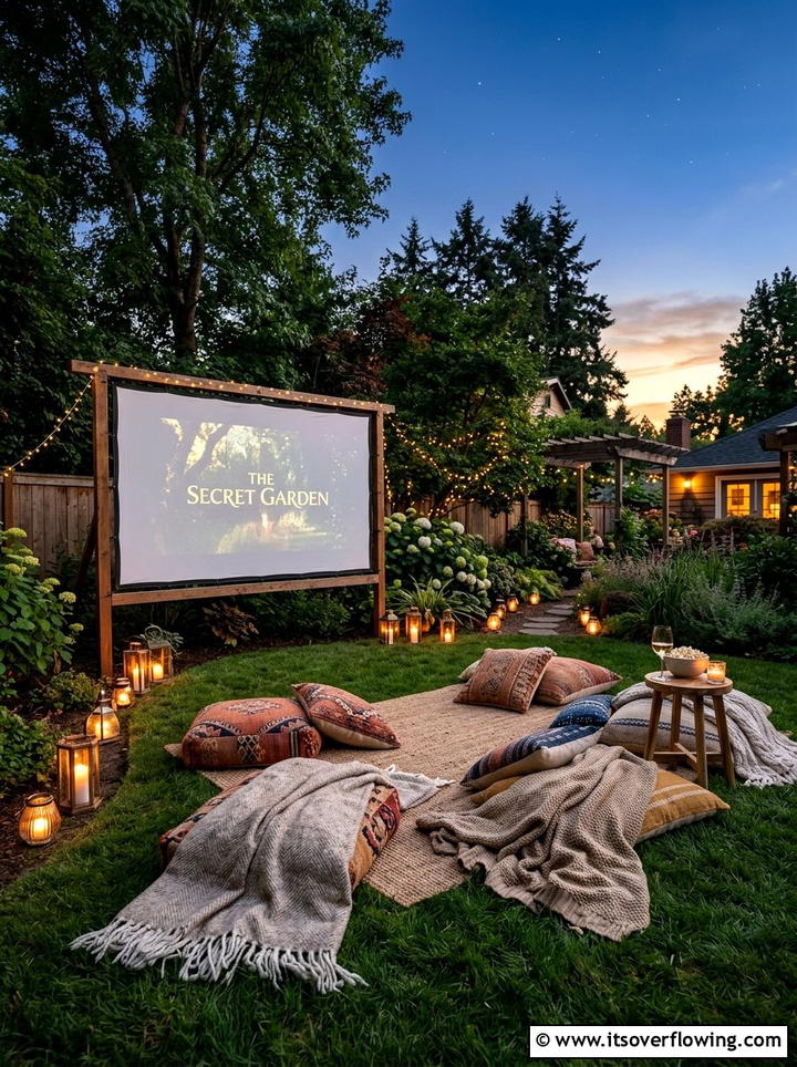 Backyard Movie Theater - 25 backyard decorating ideas with patio decor