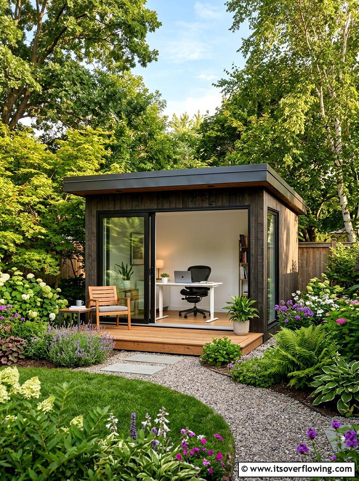 Backyard Office Shed - 25 backyard ideas with storage shed